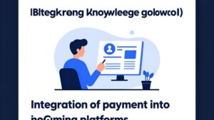 Схематичная иллюстрация процесса интеграции платежных шлюзов в iGaming платформу для Базы знаний БлицГейм